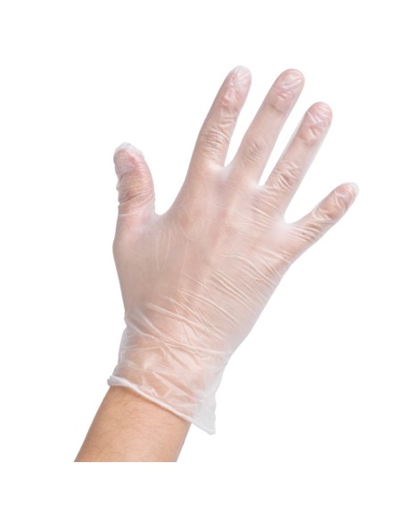  DISCOUNT PROMOS Juego de 4 guantes de vinilo sin polvo