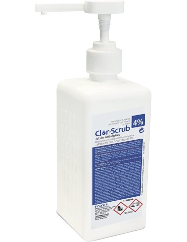 Clor-Scrub jabón antiséptico de Clorexidina al 4% 500 ml