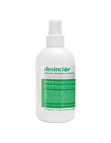Desinclor solución alcohólica 2% 250 ml con pulverizador