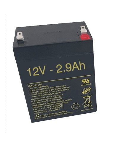 Batería para grúa 12V, 2.9 Amp