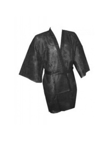 Kimono desechable negro c/bolsillo